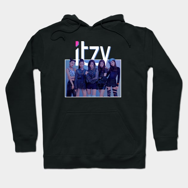 ITZY Blue Hoodie by CYPHERDesign